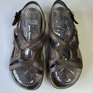 Merrell Brown Leather Bracken Outdoor Performance Sandal